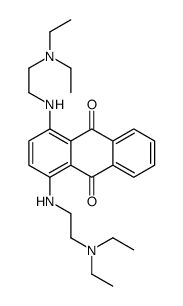 1,4-bis[2-(diethylamino)ethylamino]anthracene-9,10-dione Structure