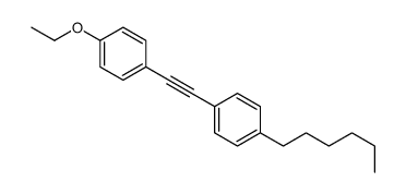 1-ethoxy-4-[2-(4-hexylphenyl)ethynyl]benzene结构式
