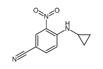 4-(环丙基氨基)-3-硝基苯甲腈结构式
