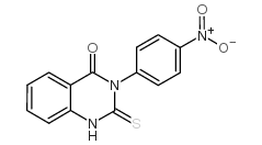 3-(4-硝基苯基)-2-硫代-2,3-二氢-1H-喹唑啉-4-酮结构式