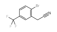 2-溴-5-(三氟甲基)苯基乙腈结构式