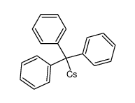 triphenylmethane cesium salt Structure
