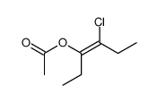 (Z)-4-chlorohex-3-en-3-yl acetate Structure
