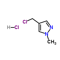 4-(氯甲基)-1-甲基-1H-吡唑结构式