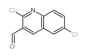 2,6-二氯喹啉-3-甲醛结构式