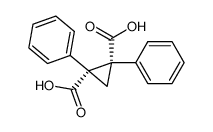 cis-1,2-Diphenylcyclopropane-1,2-dicarboxylic acid Structure
