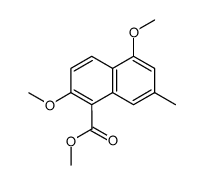 methyl 2,5-dimethoxy-7-methyl-1-naphthoate结构式