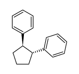 Benzene,1,1'-(1R,2R)-1,2-cyclopentanediylbis-, rel- (9CI) Structure