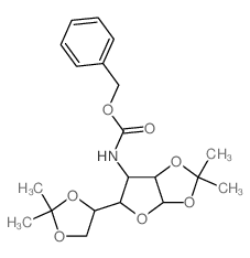 a-D-Glucofuranose,3-deoxy-1,2:5,6-bis-O-(1-methylethylidene)-3-[[(phenylmethoxy)carbonyl]amino]-结构式