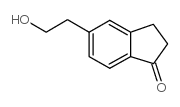 2,3-二氢-5-(2-羟基乙基)-1H-茚-1-酮结构式