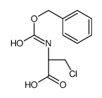 (2R)-3-chloro-2-(phenylmethoxycarbonylamino)propanoic acid结构式