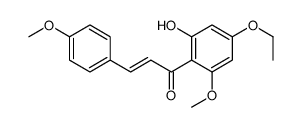 (E)-1-(4-ethoxy-2-hydroxy-6-methoxyphenyl)-3-(4-methoxyphenyl)prop-2-en-1-one结构式