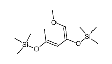 1-methoxy-2,4-bis(trimethylsilyloxy)-1,3-pentadiene结构式