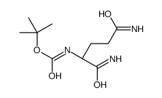 (S)-(1,5-二氨基-1,5-二氧代-2-戊基)氨基甲酸叔丁酯结构式