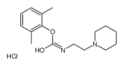 (2,6-dimethylphenyl) N-(2-piperidin-1-ium-1-ylethyl)carbamate,chloride Structure