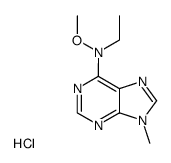 N6-ethyl-N6-methoxy-9-methyladenine hydrochloride Structure