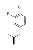3-(4-Chloro-3-fluorophenyl)-2-methylprop-1-ene Structure