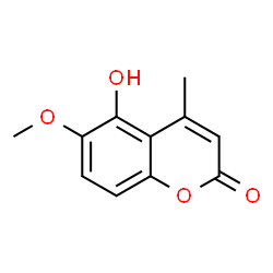 2H-1-Benzopyran-2-one,5-hydroxy-6-methoxy-4-methyl-(9CI)结构式