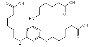 2,4,6-三(氨基己酸基)-1,3,5-三嗪结构式