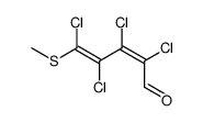 (2Z)-2,3,4,5-Tetrachlor-5-methylthio-2,4-pentadienal结构式