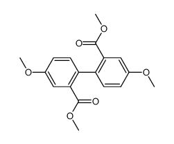 2,2'-bis(methoxycarbonyl)-4,4'-dimethoxybiphenyl结构式