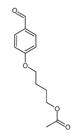 4-(4-formylphenoxy)butyl acetate Structure