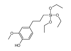 2-methoxy-4-(3-triethoxysilylpropyl)phenol Structure