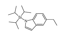 5-ethyl-1-triisopropylsilanyl-1H-indole结构式
