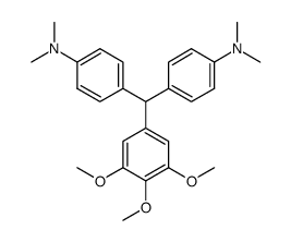3,4,5-trimethoxyphenyl-bis[4-(dimethylamino)phenyl]methane Structure
