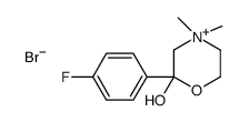 2-(4-氟苯基)-2-羟基-4,4-二甲基-1,4-噁嗪-4-溴化物结构式