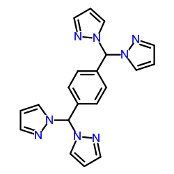 α,α,α',α'-tetra(1-pyrazolyl)-p-xylene结构式