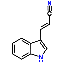(2E)-3-(1H-Indol-3-yl)acrylonitrile Structure