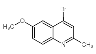 4-溴-6-甲氧基-2-甲基喹啉结构式