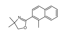 2-(4,4-Dimethyl-4,5-dihydro-1,3-oxazol-2-yl)-1-methyl naphthalene结构式