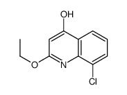 8-氯-2-乙氧基喹啉-4-醇结构式