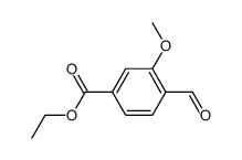 4-Formyl-3-Methoxy-Benzoic Acid Ethyl Ester结构式