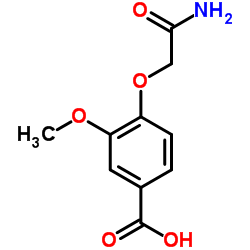 4-(2-Amino-2-oxoethoxy)-3-methoxybenzoic acid Structure