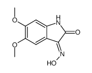 5,6-dimethoxy-indoline-2,3-dione-3-oxime Structure