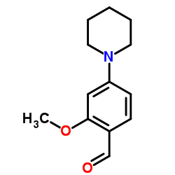 2-METHOXY-4-PIPERIDIN-1-YL-BENZALDEHYDE Structure