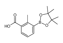 2-甲基-3-(4,4,5,5-四甲基-1,3,2-二噁硼烷-2-基)苯甲酸结构式