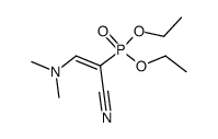 diethyl <1-cyano-2-(dimethylamino)vinyl>phosphonate结构式
