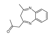 1-(2-methyl-3H-1,5-benzodiazepin-4-yl)propan-2-one Structure