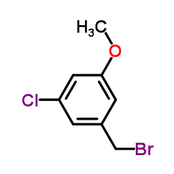 1-溴甲基-3-氯-5-甲氧基苯结构式