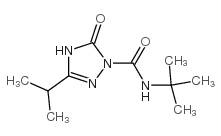 N-叔丁基-3-异丙基-5-氧代-2,5-二氢-1H-1,2,4-三氮唑-1-甲酰胺结构式