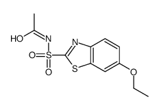 N-[(6-ethoxy-1,3-benzothiazol-2-yl)sulfonyl]acetamide结构式