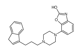 7-{4-[3-(1H-Inden-3-yl)propyl]-1-piperazinyl}-1,3-benzoxazol-2(3H )-one结构式