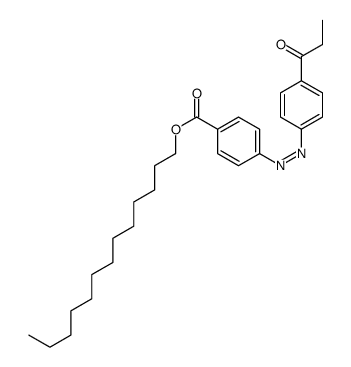 tridecyl 4-[(4-propanoylphenyl)diazenyl]benzoate Structure
