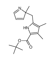 t-butyl 5-(2-methyl-2H-pyrrol-2-ylmethyl)-3,4-dimethylpyrrole-2-carboxylate结构式