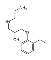 1-(2-aminoethylamino)-3-(2-ethylphenoxy)propan-2-ol结构式