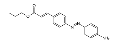 butyl 3-[4-[(4-aminophenyl)diazenyl]phenyl]prop-2-enoate结构式